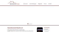 Desktop Screenshot of gewerbeverein-staufen.de