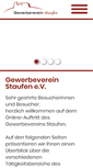 Mobile Screenshot of gewerbeverein-staufen.de