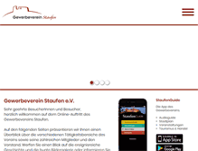 Tablet Screenshot of gewerbeverein-staufen.de